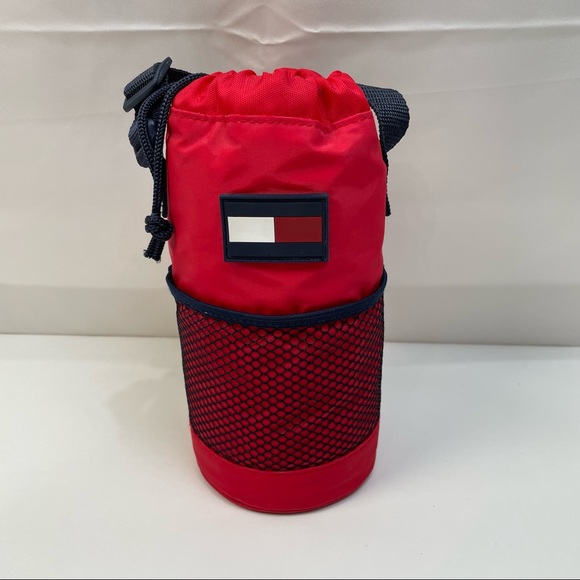 Tommy Hilfiger Water Bottle Bag Hiking Travel Adjustable Strap Crossbody NWOT - Picture 4 of 4